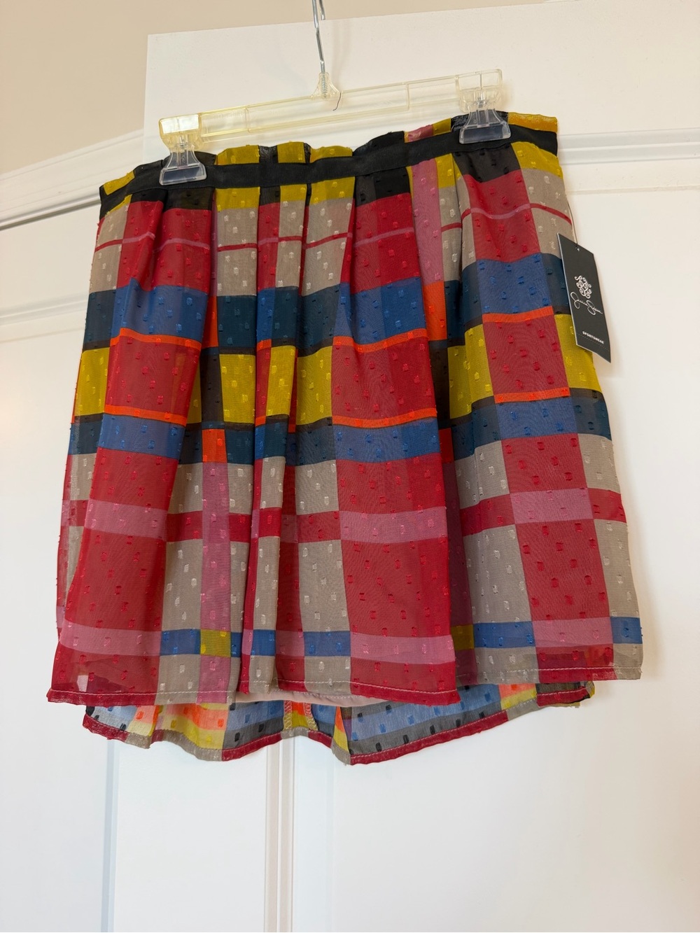 NWT Plaid Mini Skirt